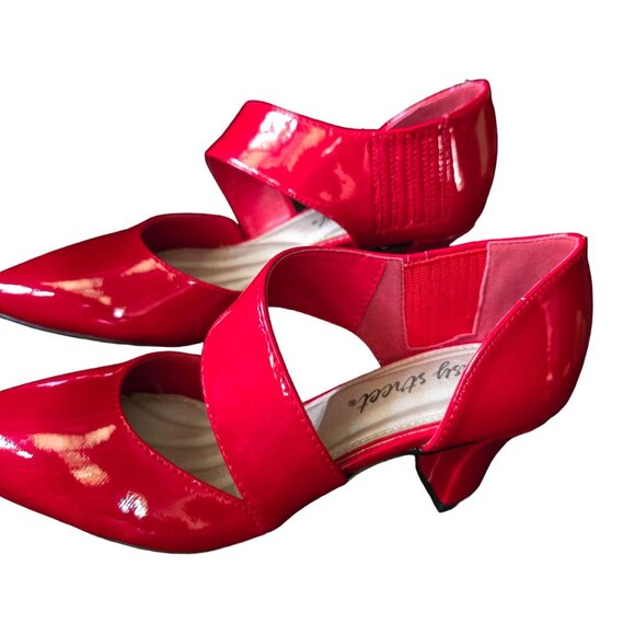 Easy Street Womens Red Patent Leather Heels Size 8 quiet luxury - Picture 6 of 10